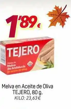 Alsara Supermercados Melva En Aceite De Oliva Tejero 80g oferta