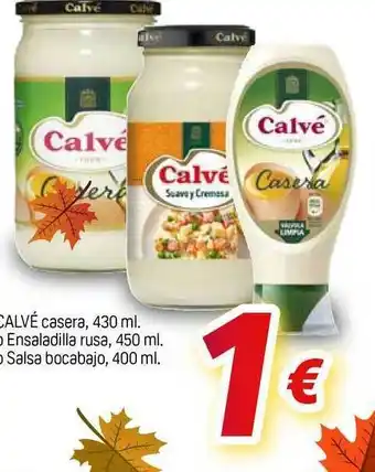 Alsara Supermercados Calvé Casera O Ensaladilla Rusa O Salsa Bocabajo oferta