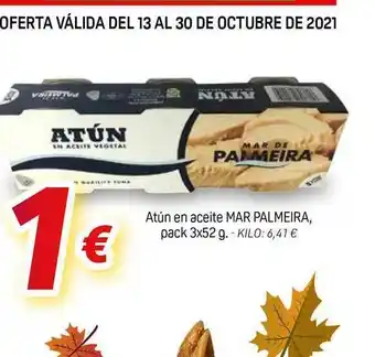 Alsara Supermercados Atun En Aceite Mar Palmeira Pack 3 x 52g oferta