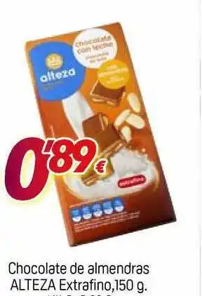 Alsara Supermercados Chocolate De Almendras Alteza Extrafino 150g oferta