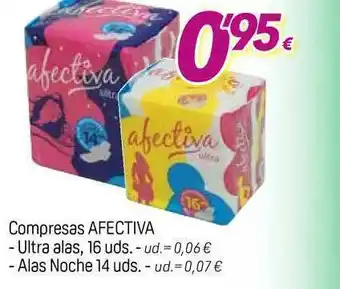 Alsara Supermercados Compresas Afectiva Ultra Alas Alas Noche oferta