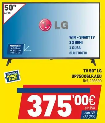 Makro LG Wifi Smart TV 50" oferta