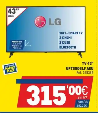 Makro LG TV 43"UP75006LF.AEU oferta