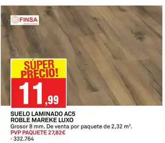 Bricoking Suelo Laminado Ac5 Roble Mareke Luxo oferta