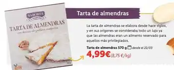 Lidl Sabores de tradicion - tarta de almendras oferta