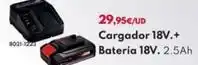 BricoCentro Cargador 18v. + bateria 18v oferta