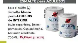 Esmalte blanco para azulejos
