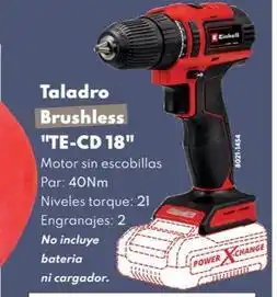 BricoCentro Taladro brushless te-cd 18 oferta