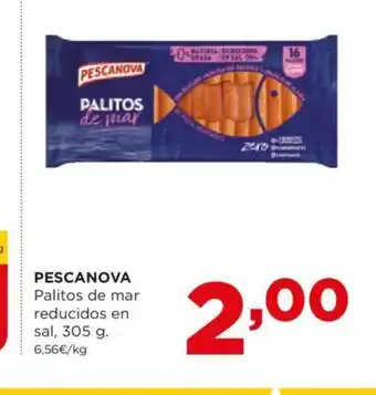 Alimerka PESCANOVA Palitos de mar reducidos en sal, 305 g oferta