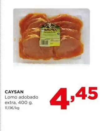 Alimerka CAYSAN Lomo adobado extra, 400 g oferta