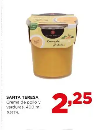 Alimerka SANTA TERESA Crema de pollo y verduras, 400 ml oferta