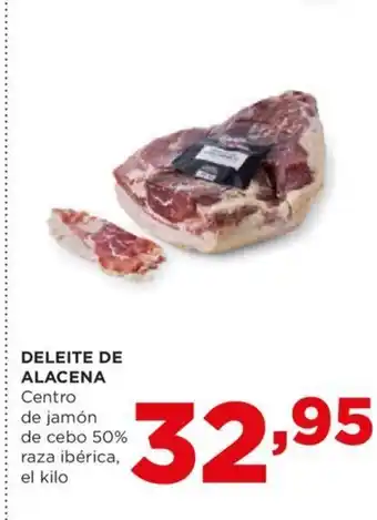 Alimerka DELEITE DE ALACENA Centro de jamón de cebo 50% raza ibérica, oferta