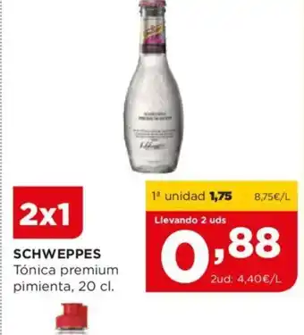 Alimerka SCHWEPPES Tónica premium pimienta, 20 cl. oferta