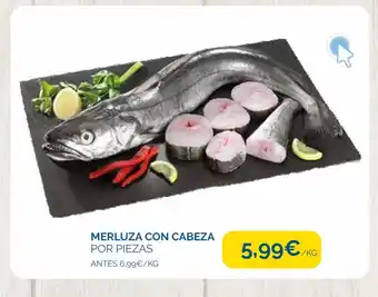 Supermercados La Despensa MERLUZA CON CABEZA POR PIEZAS oferta