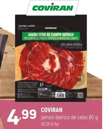 Coviran COVIRAN Jamón ibérico de cebo 80 g oferta