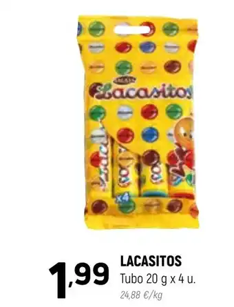 Coviran LACASITOS Tubo 20 g x 4 u. 24,88 €/kg oferta