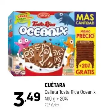 Coviran CUÉTARA Galleta Tosta Rica Oceanix 400 g + 20% oferta