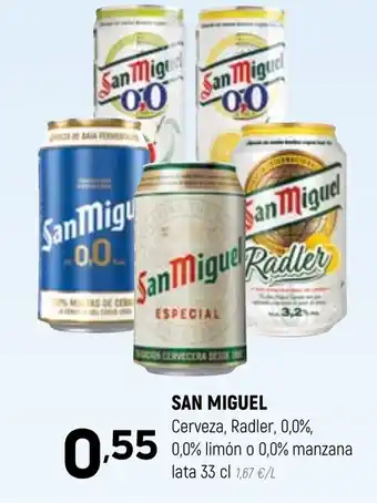 Coviran SAN MIGUEL Cerveza, Radler, 0,0%, oferta