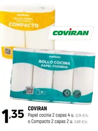 Coviran COVIRAN Papel cocina 2 capas 4 u. oferta