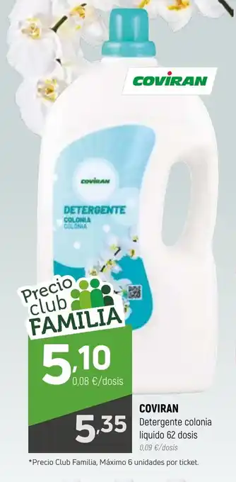 Coviran COVIRAN Detergente colonia líquido 62 dosis oferta