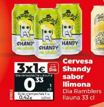 Dia Cervesa Shandy sabor Ilimona oferta