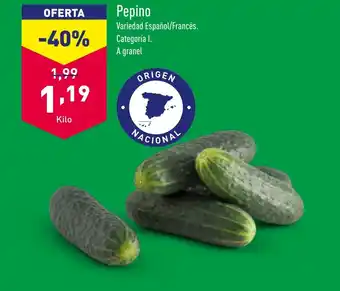ALDI Pepino oferta