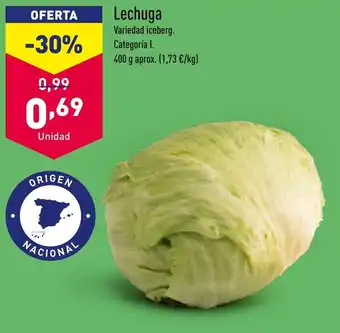 ALDI Lechuga oferta