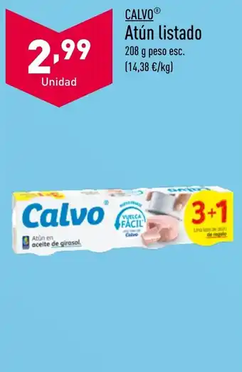 ALDI CALVOⓇ Atún listado oferta