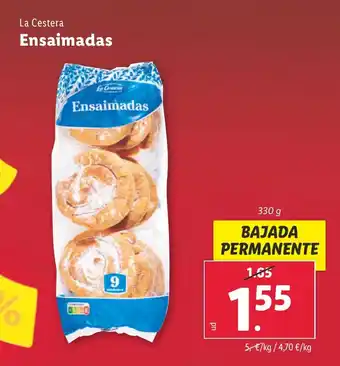 Lidl La Cestera Ensaimadas oferta