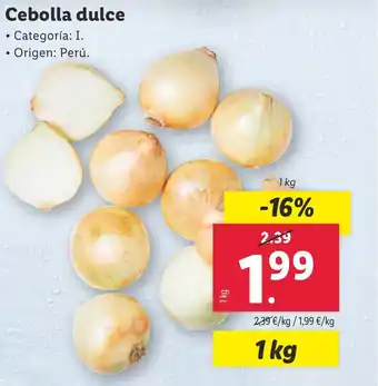 Lidl Cebolla dulce oferta