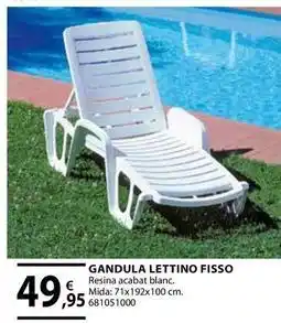 Fes Més Gandula lettino fisso oferta