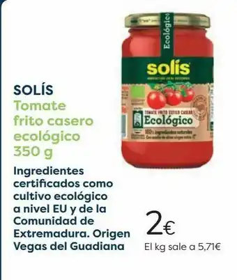 Carrefour Solís tomate frito casero ecológico oferta
