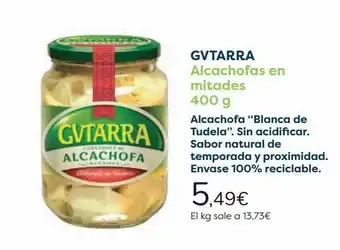 Carrefour Gvtarra alcachofas en mitades oferta