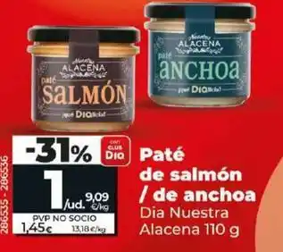 Dia Dia nuestra alacena - pate de salmon / de anchoa oferta