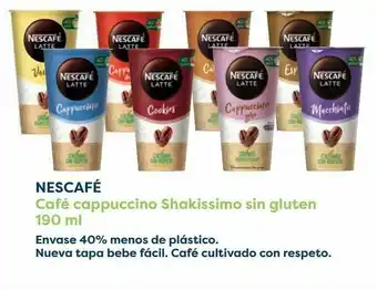 Carrefour Nescafé café cappuccino shakissimo sin gluten oferta