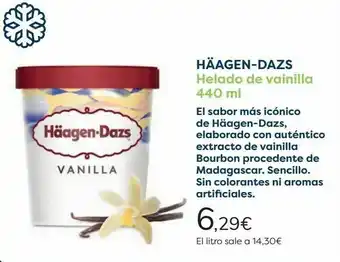 Carrefour Häagen-dazs helado de vainilla oferta