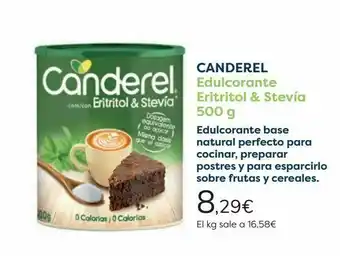 Carrefour Canderel edulcorante eritritol & stevia oferta
