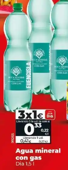 Dia Dia - agua mineral con gas oferta