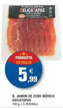 E.Leclerc Jamon de cebo ibérico deicatapas oferta