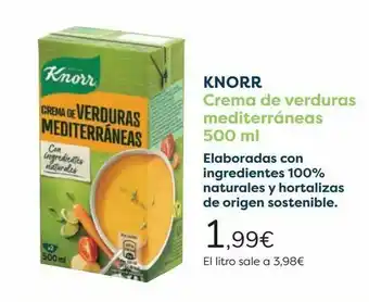 Carrefour Knorr crema de verduras mediterráneas oferta