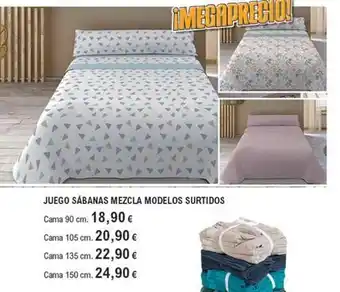 E.Leclerc Juego sabanas mezcla modelos surtidos oferta