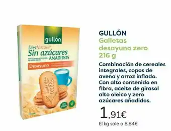Carrefour Gullón galletas desayuno zero oferta