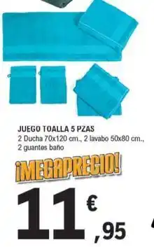 E.Leclerc Juego talla 5 pzas oferta