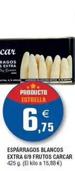 E.Leclerc Cárcar - espárragos blancos extra 6/9 frutos oferta