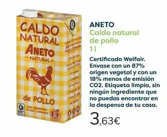 Carrefour Aneto caldo natural de pollo oferta