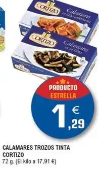 E.Leclerc Cortizo - calamares trozos tinta oferta