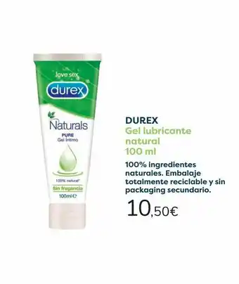 Carrefour Durex gel lubricante natural oferta