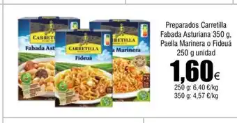 FROIZ Preparados Carretilla Fabada Asturiana 350 g, Paella Marinera o Fideuá oferta