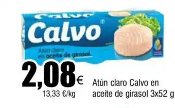 FROIZ Atún claro Calvo en aceite de girasol 3x52 g oferta