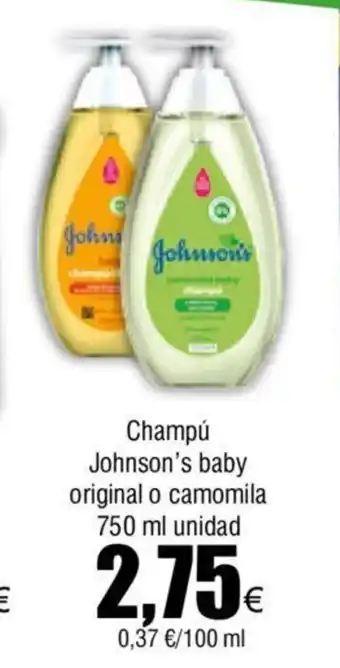 FROIZ Champú Johnson's baby original o camomila oferta